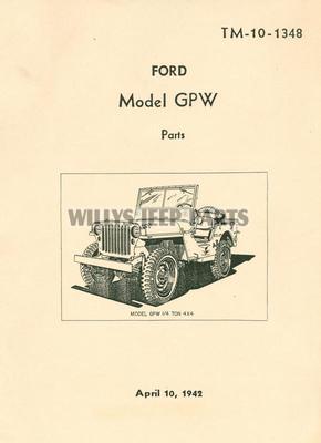 Ford de 1943 TRUCK WW2 MILITARIA Revue manuel technique TM 10-1349 JEEP WILLYS 