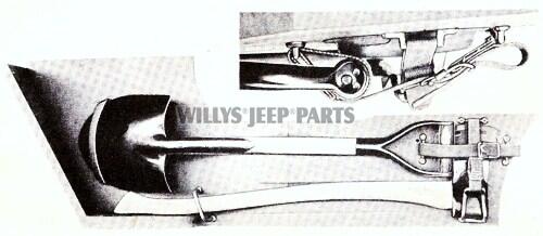 Willys MB Ford GPW Shovel Head Bracket Fixing Kit 