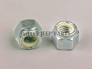 thumbnail image 2 of 50 Pack 3/8-16 Nylon Insert Lock Nuts - Zinc Plated Steel - Grade 2 2 of 4