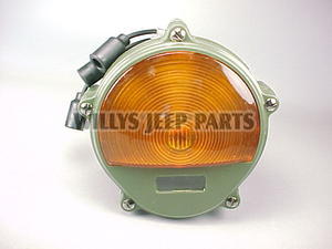Complete Blackout Drive Lamp Unit (mounts on fender) Fits 41-71 Jeep &  Willys (12volt)
