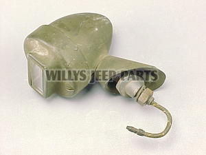 Complete Blackout Drive Lamp Unit (mounts on fender) Fits 41-71 Jeep &  Willys (12volt)